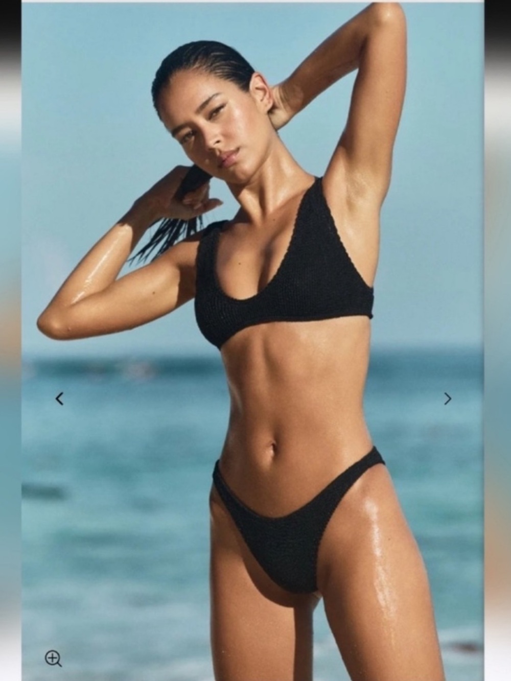 Bond-eye Swim Bikini Set Scout Bikini Top and Scene Bikini Bottom NWT Ribbed OS - Picture 6 of 13